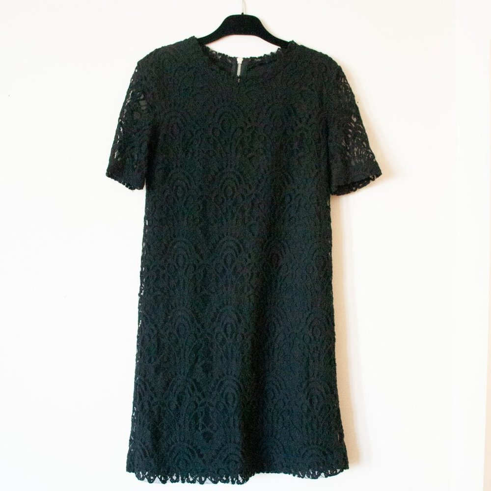 LITTLE BLACK DRESS LACE CROCHET - Small